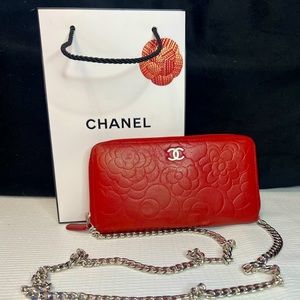 💎 Chanel Lambskin Camellia WOC💎